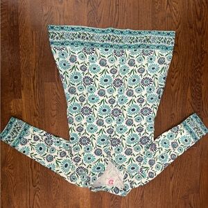 Victoria Dunn Blue and Purple Dress Leggings